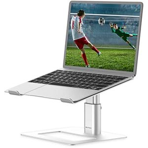 BoYata Soporte ergonómico de aluminio para computadora portátil, soporte elevador de computadora