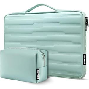 DOMISO Funda protectora para laptop de 17.3 pulgadas resistente a los golpes con asa, compatible con