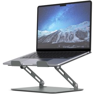 SOUNDANCE Soporte para computadora portátil con base pesada estable, altura ajustable multiángulo,