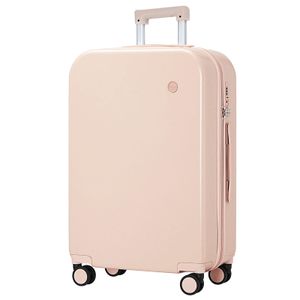 Mixi - Maleta con ruedas giratorias, de policarbonato, rígida, con cubierta y cerradura TSA, estuche