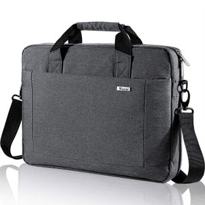 Voova Maletín para laptop de 17 17.3 pulgadas, bolsa de mensajero multifunción expandible, funda de