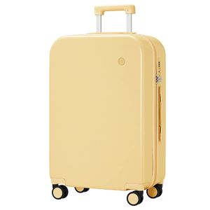 Mixi - Maleta con ruedas giratorias, de policarbonato, rígida, con cubierta y cerradura TSA, estuche