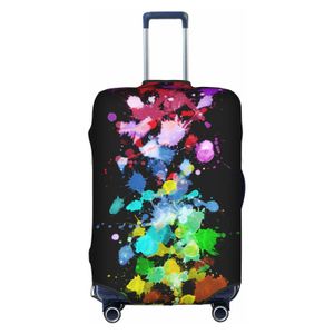 FINOWIN Funda para equipaje de viaje, protector de maleta, colorido arco iris, lavable, funda