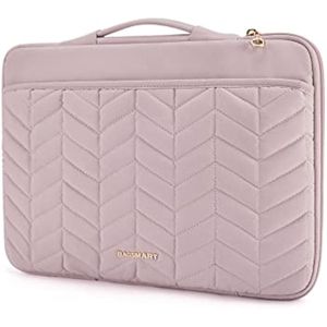 BAGSMART Funda para laptop de 13 a 14 pulgadas con asa, funda acolchada para laptop con bolsa de