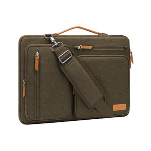 MOSISO Bolsa de hombro protectora 360 para laptop, bolsa de computadora de 15-15.6 pulgadas