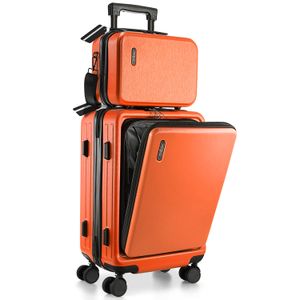 TravelArim Equipaje de mano de 20 pulgadas 22 x 14 x 9 aprobado por aerolínea, maleta de mano con