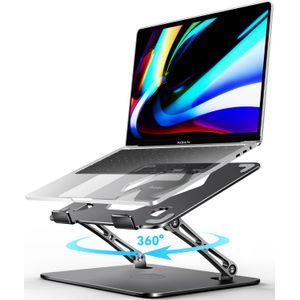 ivoler Soporte ajustable para laptop con base giratoria de 360°, soporte ergonómico para computadora