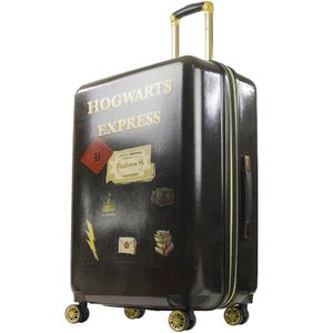 FUL Hogwarts Express - Maleta rígida con ruedas giratorias de Harry Potter, Negro -, Hogwarts