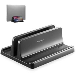 Vaydeer Soporte vertical para computadora portátil, de plástico, ajustable, para computadora de
