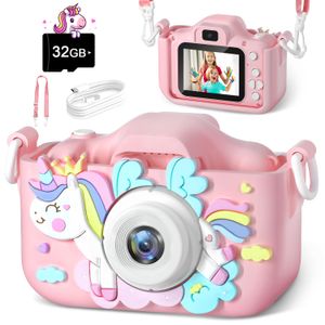 Anesky Cámara para niños, cámara de juguete para niñas de 3, 4, 5, 6, 7, 8, 9, 10, 11, 12 años,