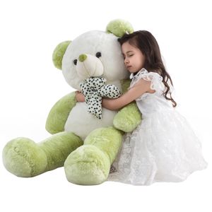 ZGXIONG Oso de peluche gigante de 4 pies, grande de peluche, oso de peluche grande, color verde,