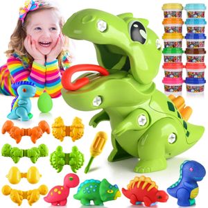 Juego de herramientas de dinosaurio para niños pequeños, juego de creaciones de cocina y juego de