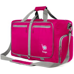 Bago - Bolsa de viaje para hombre y mujer, ligera, plegable, bolsa de lona para equipaje de 60 l, 80