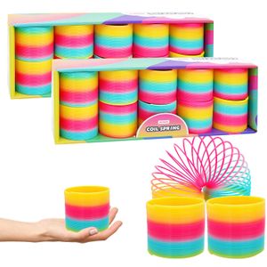 The Dreidel Company Muelle helicoidal multicolor de plástico, rellenos de bolsas de golosinas,