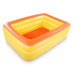 HIWENA Piscina inflable de centro de natación familiar, 83 x 57 x 26 pulgadas, piscina gigante de