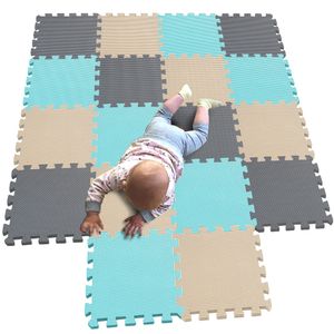 MQIAOHAM - Tapetes de juego para bebe, tapete de espuma en forma de rompecabezas para ejercicio,