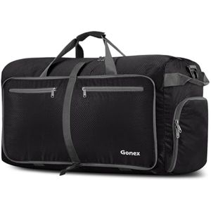Gonex Bolsa de viaje plegable grande de 40 L, 60 L, 80 L, 100 L, 150 L, con compartimento para