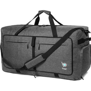 Bago - Bolsa de viaje para hombre y mujer, ligera, plegable, bolsa de lona para equipaje de 60 l, 80