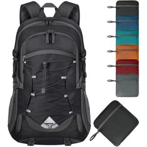 IGOLUMON Mochila de senderismo de 40 L, plegable, ligera, mochila de camping para hombres y mujeres,