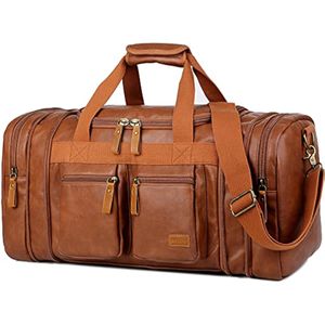 Bolsa de viaje de cuero para el fin de semana Bolsa de viaje para llevar en la noche Bolsa de lona