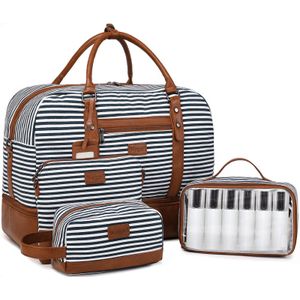 Wogarl 4PCS Weekender Bags for Women Large Overnight Bag Weekend Travel Duffel Bag Carry on Shoulder