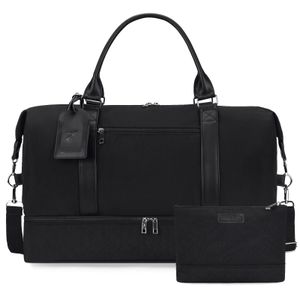 Bolsas de fin de semana para mujer con compartimento para zapatos, bolsas de viaje de gran