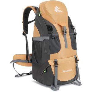 Bseash Mochila de senderismo resistente al agua de 50 L, bolsa de viaje ligera para deportes al aire