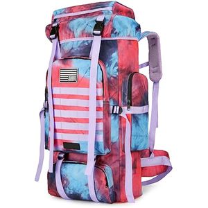 WintMing 70L Camping Hiking Backpack Molle Rucksack Waterproof Traveling Daypack