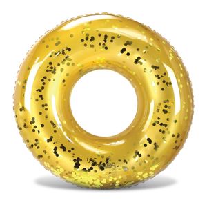 CoTa Global Flotador inflable de piscina con confeti de 36 pulgadas, anillo de natación de alta