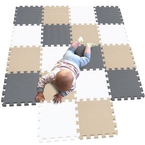 MQIAOHAM - Tapetes de juego para bebe, tapete de espuma en forma de rompecabezas para ejercicio,