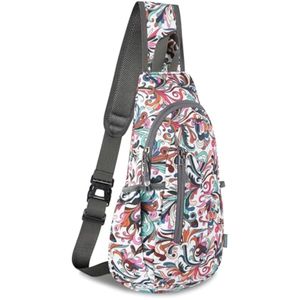 TITECOUGO Bolso bandolera pequeño, mochila cruzada ligera para hombres y mujeres, bolsa de hombro