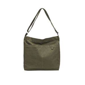 Economical Cotton Canvas Tote Bag,Women Hobo Shoulder Bag Crossbody Handbag with 3 External