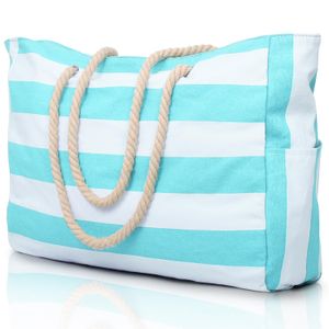 Bolsas de playa para mujer, bolsa de playa grande impermeable con cremallera, bolsas de playa,