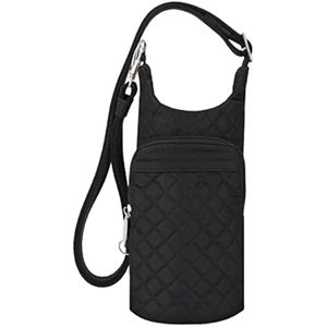 Travelon: Bolsa con diseño bohemio para botella de agua, Negro), 43426-500