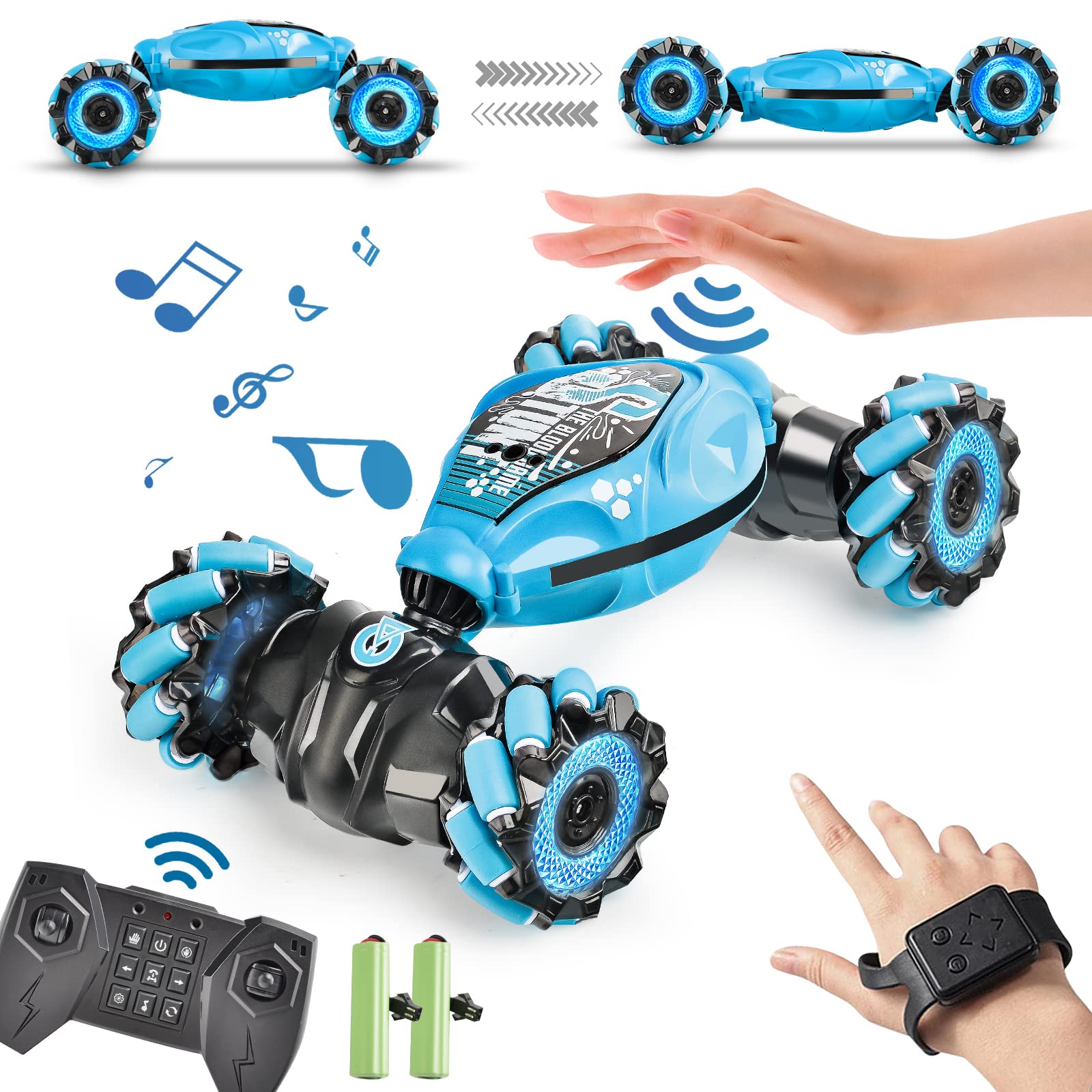 Gesture Coche de control remoto 1:12 4WD controlado a mano