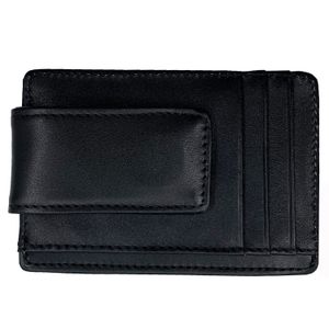 Hopsooken, broche para dinero, cartera con bolsillo frontal, cartera minimalista, para hombre