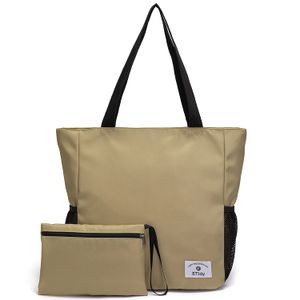 ETidy Bolsa de mano plegable de gran capacidad con cremallera, impermeable, a prueba de arena, bolsa