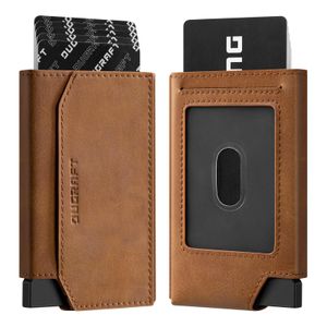 DUGRAFT Cartera minimalista con ventana de identificación, tarjetero de crédito para hombre con
