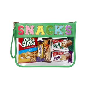 TopTTanBo Bolsa transparente de chenilla con letras, multiusos, transparente, impermeable, para