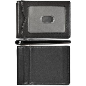 kinzd - Billetera delgada con clip para dinero, bloqueo RFID, cartera plegable minimalista para