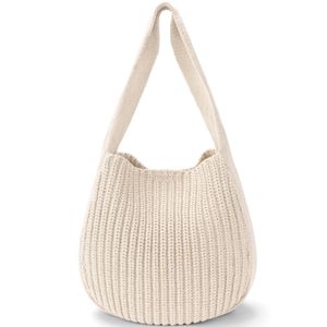 hatisan Bolsas de ganchillo para mujer, bolsa de playa de verano, bolsa de mano estética, bolsa