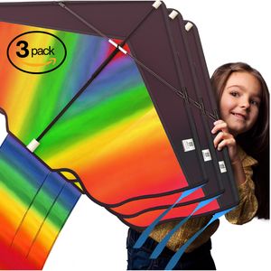AGREATLIFE Rainbow Kite for Kids &amp; Kites for Adults Easy to Fly, Kites for Kids Ages 4-8 Easy to