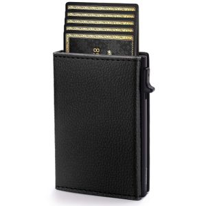 Aiuwo Cartera delgada para hombre, con bloqueo RFID, billetera con clip para dinero, cartera