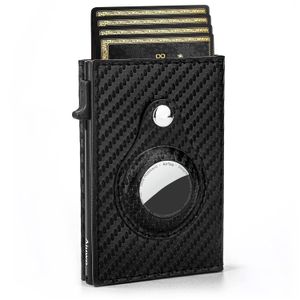 Aiuwo Cartera delgada para hombre, con bloqueo RFID, billetera con clip para dinero, cartera