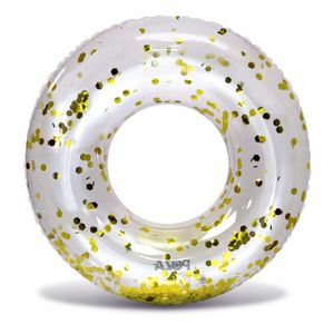 CoTa Global Flotador inflable de piscina con confeti de 36 pulgadas, anillo de natación de alta