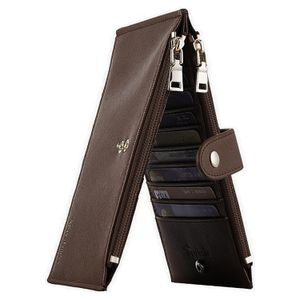 Travelambo Billetera para mujer con bloqueo RFID plegable para múltiples tarjetas con bolsillo con