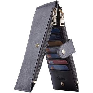 Travelambo Billetera para mujer con bloqueo RFID plegable para múltiples tarjetas con bolsillo con