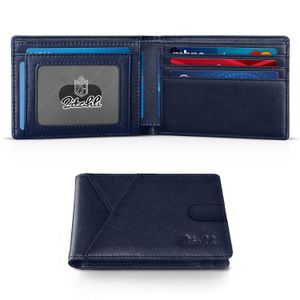 Zitahli Carteras de los hombres Slim Rfid cuero plegable con caja de regalo, Negro carbón, Casual