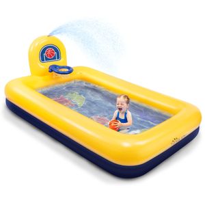 Evajoy - Piscina infantil inflable con tobogán, rociadores de agua gruesa y resistente al desgaste,