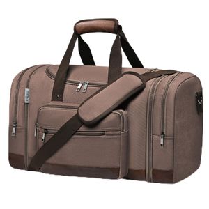 Wohlbege Bolsa de viaje de gran capacidad para hombre, bolsa cruzada de fin de semana, bolsa de lona